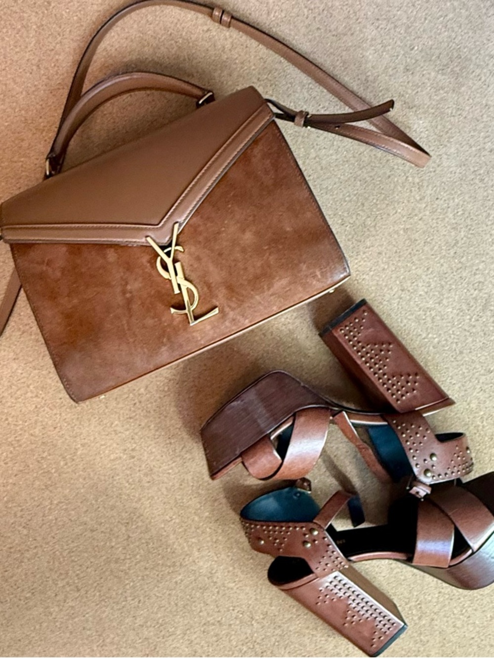 YSL Cassandra Bag + Sandals Bundle